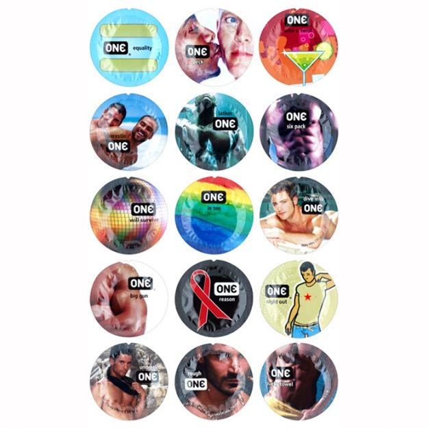 Picture of ONE CLASSIC CONDOM LUBRICATED PRIDE MIX