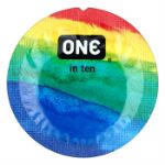 Picture of ONE CLASSIC CONDOM LUBRICATED PRIDE MIX