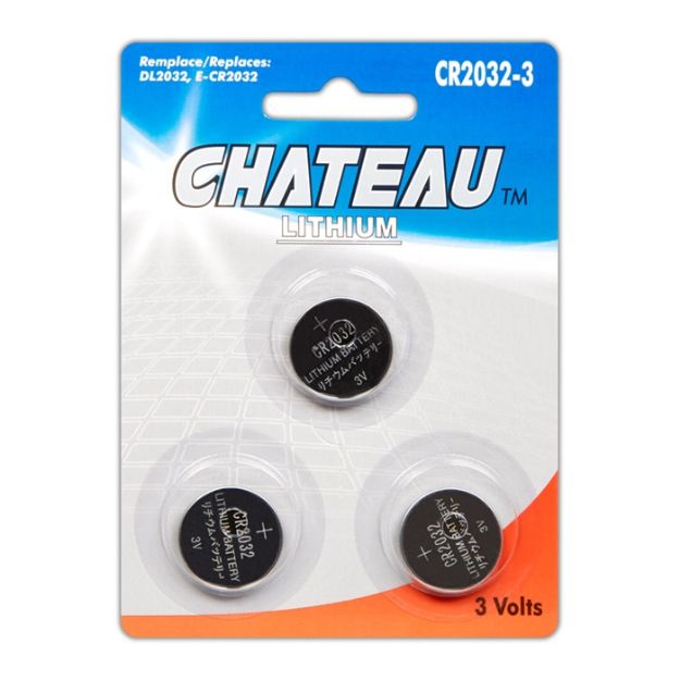 Picture of BATTERY CR2032 3PK LITHIUM 3 VOLT