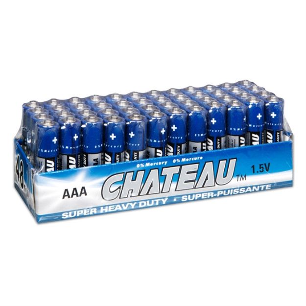 Picture of BATTERY CHATEAU AAA 48PK SUPER HEAVY DUTY