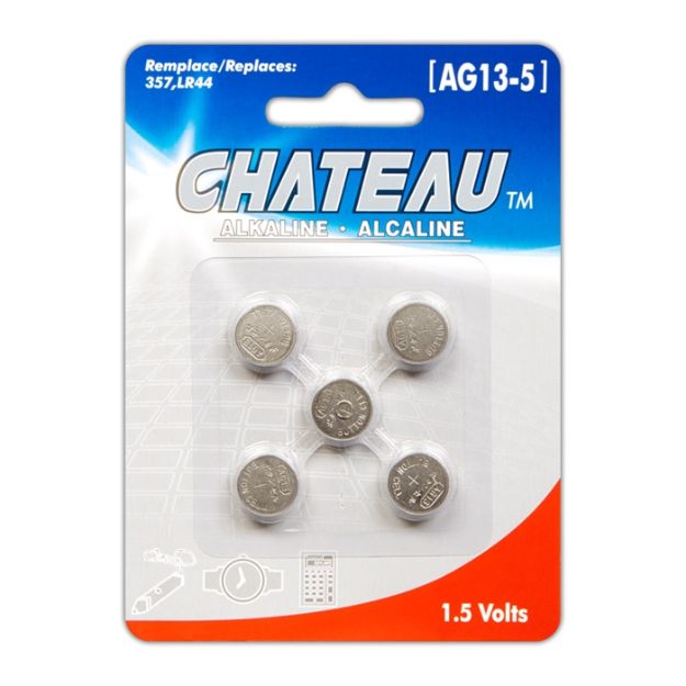 Picture of BATTERY CHATEAU AG13 (357) 5PK