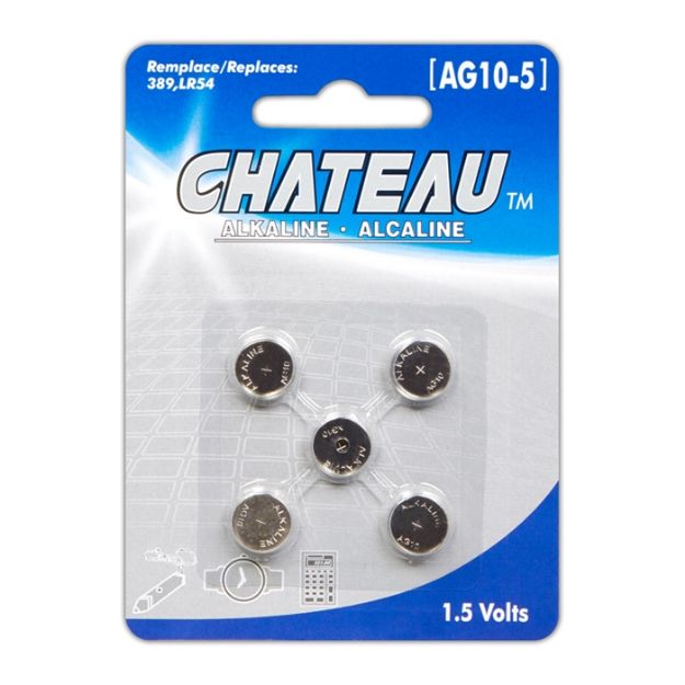 Picture of BATTERY CHATEAU AG10 (389) 5PK