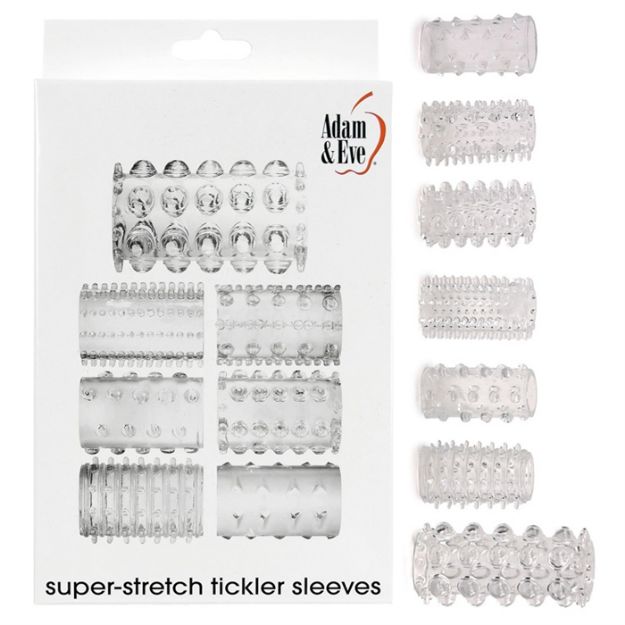 Picture of SUPER STRETCH TICKLER SLEEVES CLEAR