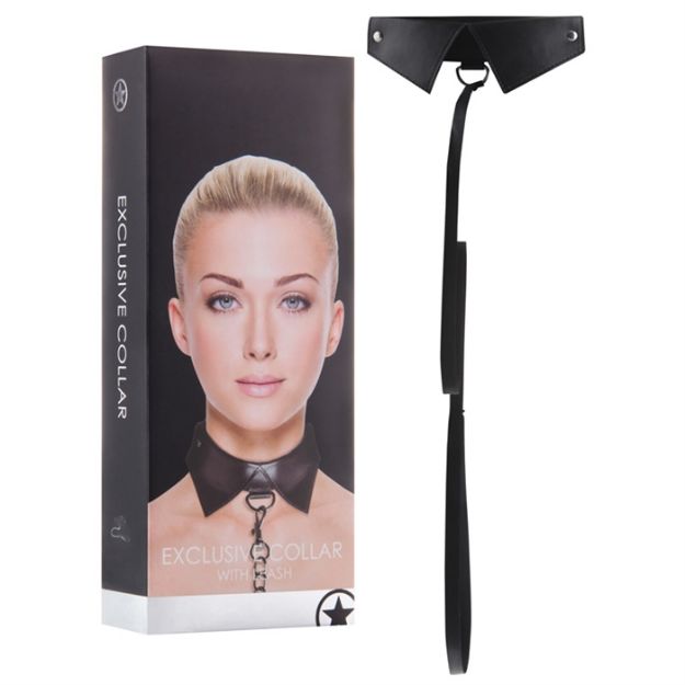 Picture of EXCLUSIVE COLLAR AND LEASH BLACK OUCH