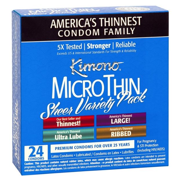 Picture of KIMONO MICROTHIN SHEER VARIETY PACK 24 UNITS