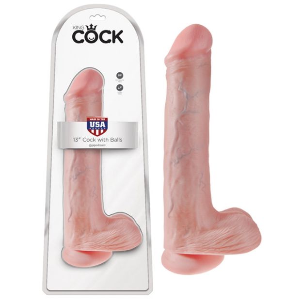 Picture of King Cock 13" Cock with Balls - Flesh