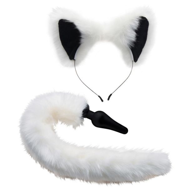 Picture of Tailz White Fox Tail and Ears Set