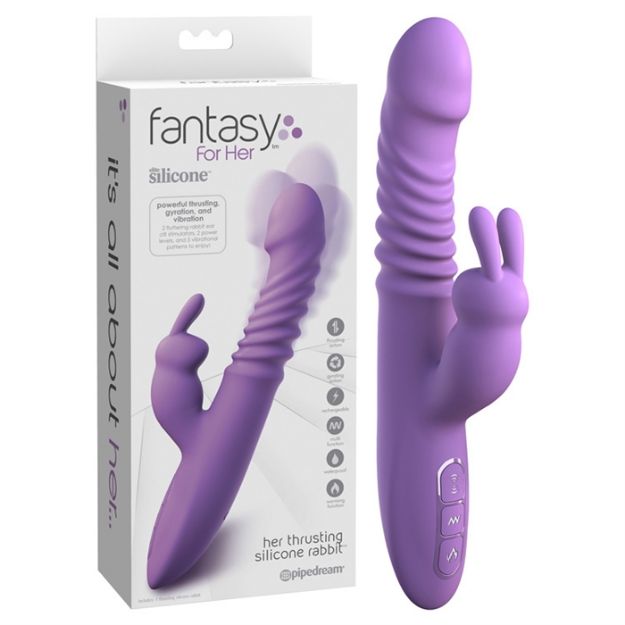 Picture of Fantasy For Her - Her Thrusting Silicone Rabbit