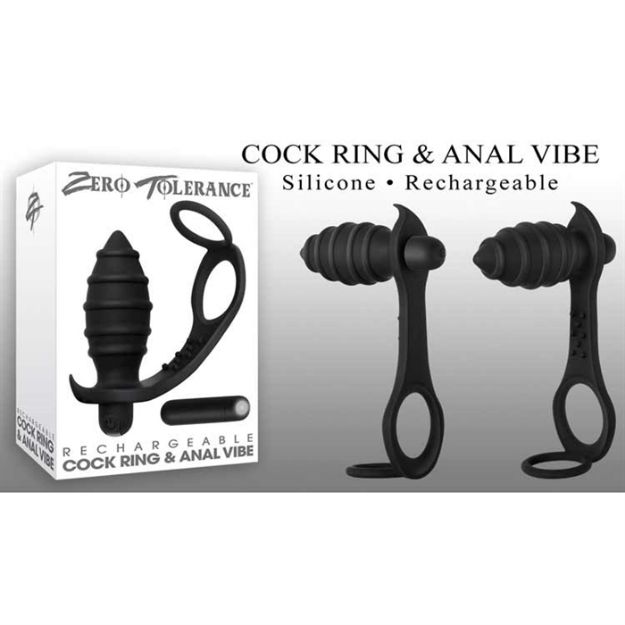 Picture of RECHARGEABLE COCK RING & ANAL VIBE
