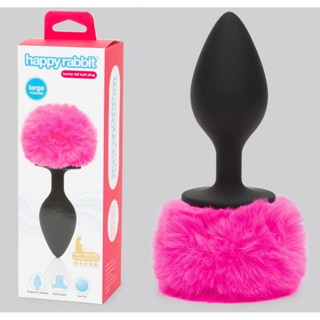 Picture of HAPPY RABBIT VIB BUTT PLUG LARGE PINK