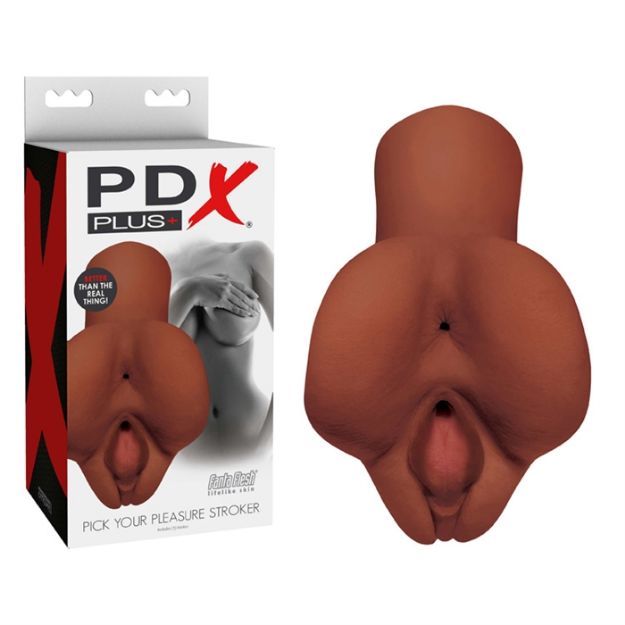 Picture of PDX Plus   Pick Your Pleasure Stroker   Brown
