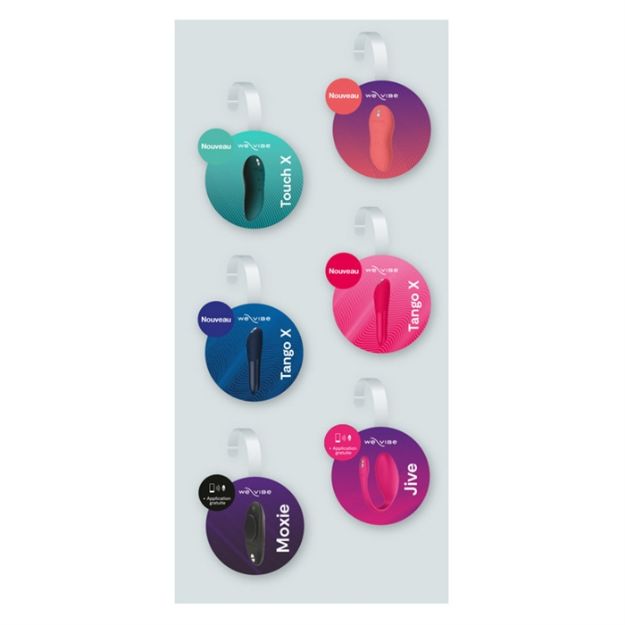 Picture of We-Vibe Branded Wobblers 4pk - Jive, Moxie, Tango