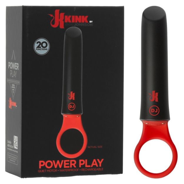 Picture of Kink Power Play with Silicone Grip Ring  Black/Red