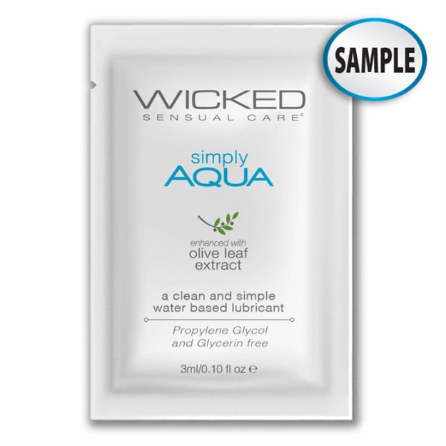Image de Wicked - Packet Simply Aqua Lube - 3 ml