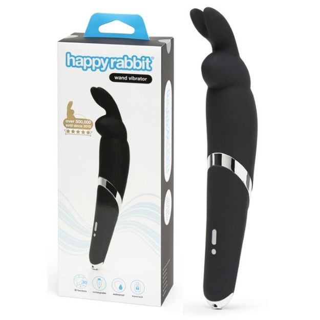 Image de Happy Rabbit - Wand Vibrator Black