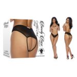 Picture of CROTCHLESS MESH BRIEF BLACK