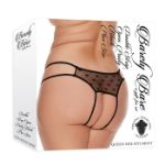 Picture of Double Strap Open Panty - Plus Size - Black